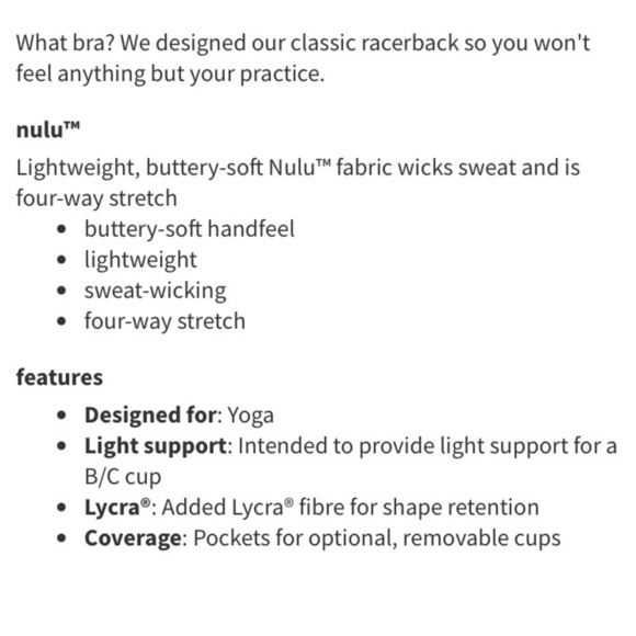 Lululemon | Flow Y Bra Chambray Blue Size 8 - Picture 8 of 8